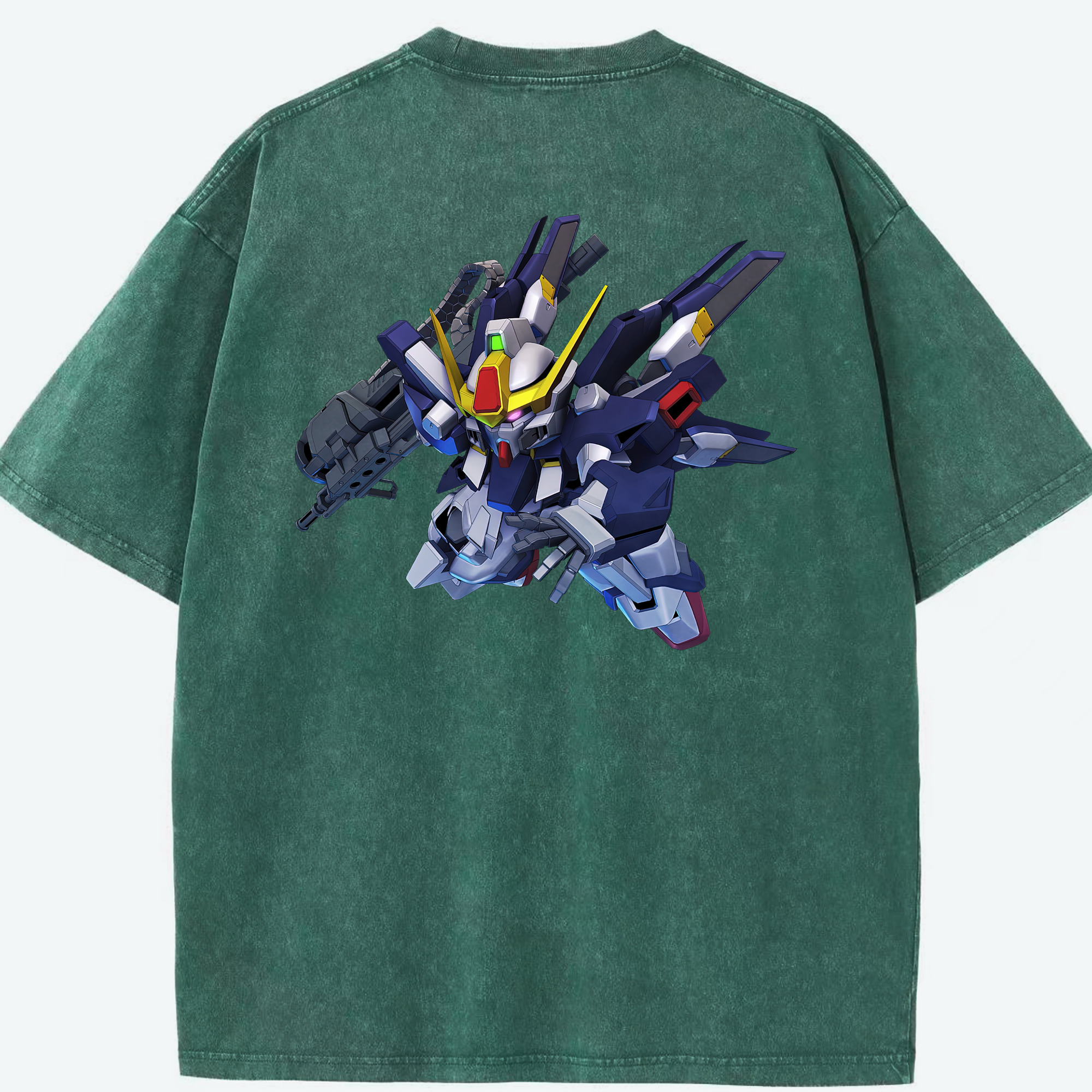 （画像用） 機動戦士ガンダム Mobile Suit Gundam 綿100% ヴィンテージ風 半袖Tシャツ（背面プリント）